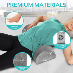 Half Moon Recliner Knee Neck Leg Rest Cushion Sofa Foot Rest Pillow for Sleeping