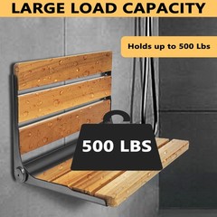 Folding Shower Seat Teak, Bath Safety Furniture Stainless Steel, Shower Seats…
