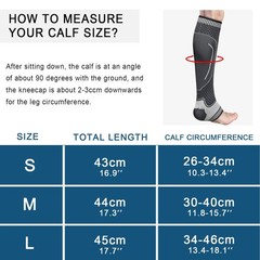 Calf Compression Sleeve Ankle Brace Leg Support Socks Foot Fasciitis Pain Relief