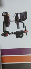 Red/Black 4-Wheel Mobility Scooter for Adult/Senior with Front Basket
