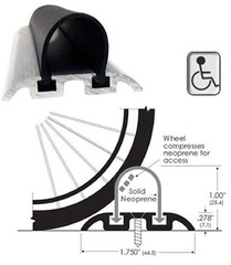 Gordon Glass ADA Friendly Wheelchair Accessible Shower Threshold – 60-in long