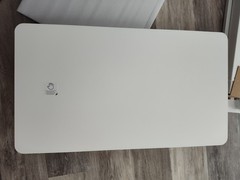 H7 Adjustable Overbed Bedside Table with Wheels Pneumatic Mobile Standing Des…