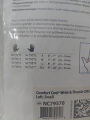 NEW Comfort Cool Wrist & Thumb CMC Black Left Small NC79570