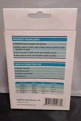 Comfortland~1 Pr Silicone Gel Heel Cups~Size M~Plantar Fasciitis~Heel Spurs~New
