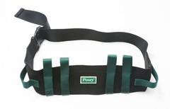 Posey 6537Q Transfer Gait Belt, Black/Green, Extra-Wide Soft Nylon, Washable New