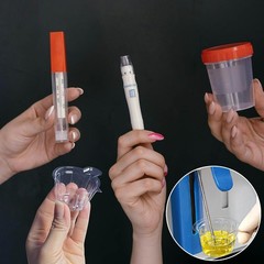 yuntop 200 Pack Disposable Urine Cups, 40ml Collect 40ml, Clear
