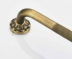 Vintage Brass Bath Safety Bar Bathtub Rail Grab Bathroom Non-slip Shower Handle