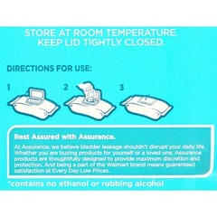 Assurance Disposable and Pre-Moistened Premium Extra Large Washcloths for Adults