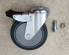 Invacare Reliant 350-450-600 Lift 5″ Swivel Caster w/ Brake Mounting Hardware