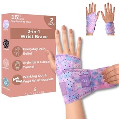 Activery Co. Carpal Tunnel Wrist Brace Left Hand, Right Hand for Women, Day o…