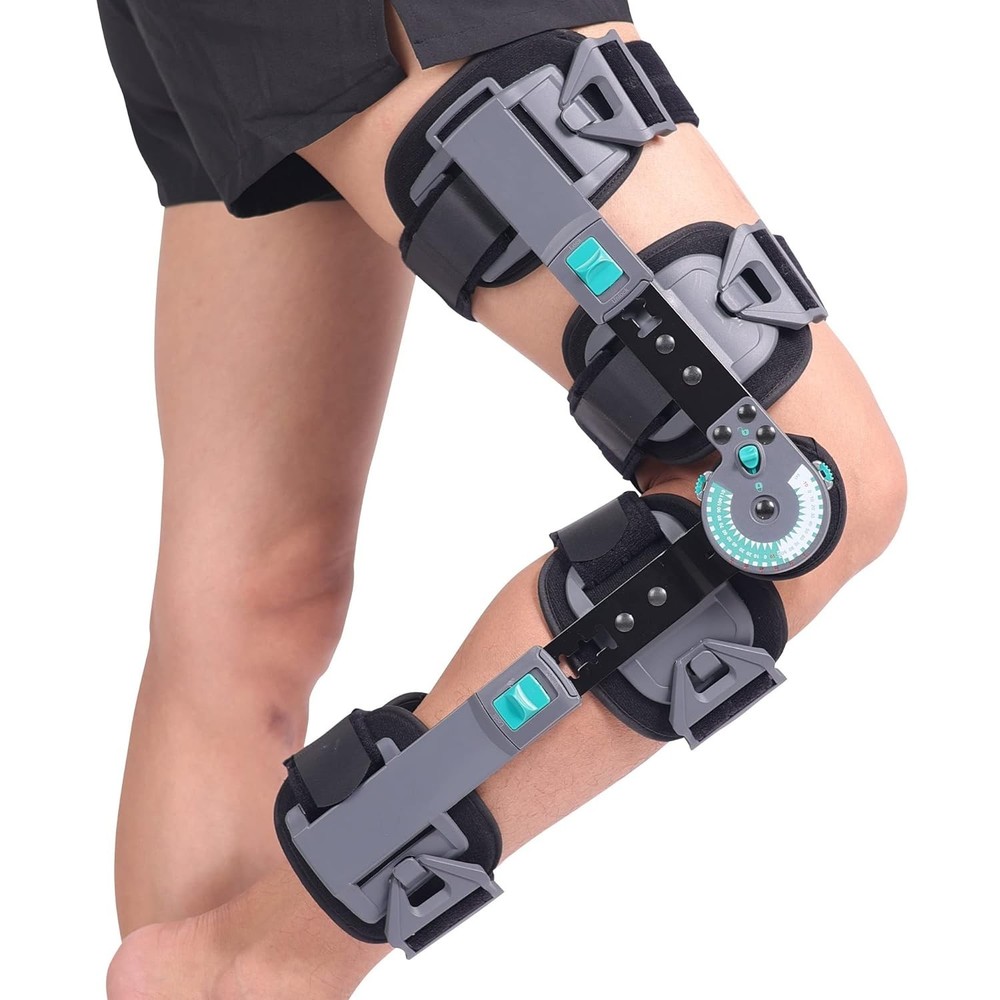 ROM Knee Brace,Hinged Immobilizer for ACL,MCL & PCL Injury,Fits Left or Right