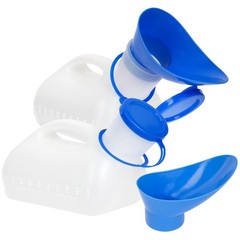Unisex Urinal Bottle (2 Pack) – Portable for Women & Men – Female…