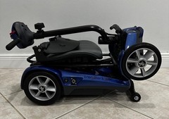 Heartway S19F Foldable 4-Wheel Mobility Scooter 115 kg Capacity Blue/Black