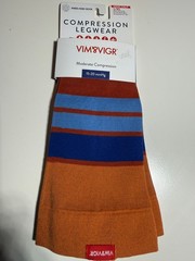 VIM & VIGR Moderate Compression Knee-High Unisex Socks Size Wide Calf L/XL