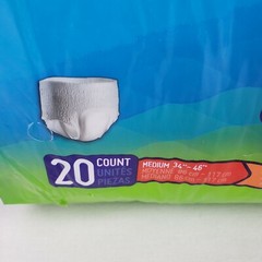 Prevail Adult Men’s Diapers PER-FIT Size MEDIUM 20 Count Sealed Daily Underwear