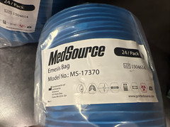 48 pcs Medsource ms-17370 Clean Sack Emesis Bags For Sickness Cleanup Blue