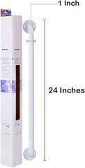 McKesson Wall Grab Bar, White Powder Coated Steel