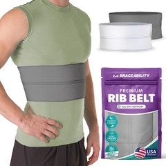 Rib Compression Brace for Men & Women – Chest Support Wrap for Fractured Ribs, C