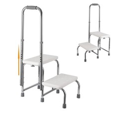 Step Stool with Handle and Non Skid Rubber Platform for Seniors 450lbs