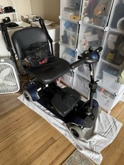 Pride Go-Go Elite Traveller 4-Wheel Mobility Scooter w/ Basket Blue