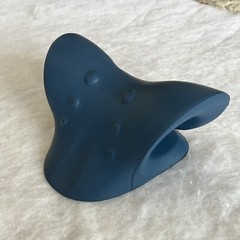 P. HEALTH NECK & SHOULDER RELAXER CHIROPRACTIC MEMORY FOAM PILLOW DARK BLUE