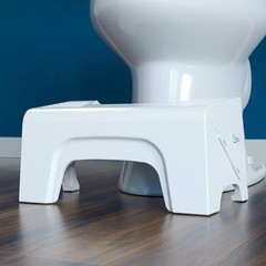 Squatty Potty Fold N Stow Compact Foldable Toilet Stool White 8 1 Lb
