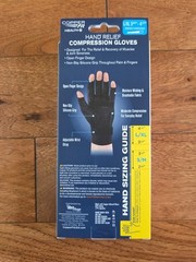 Copper Fit Hand Relief Compression Gloves Arthritis Pain – Large/XL New In Box