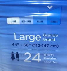 Attends Advanced Briefs Adult Brief Diapers Large Size 24 Pack 44″- 58″ Severe