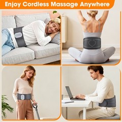 US Heating Massage Decompression Belt Lumbar Support for Lower Back Pain Relief