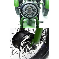 Folding 350W Adult Electric Tricycle, 3 Wheel E-Bike, Removable Battery, Basket