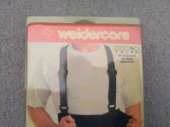 Weidercare Industrial Style Back Support XL Black Shoulder Straps NEW Vintage