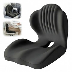 Memory Foam Seat Cushion with Back Support Orthopedic Tailbone Pain Relief Cush