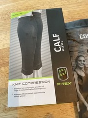 NWT Pack Of 2 Compression Socks and Calf Sleeves Men S/M Rehab Recovery Travel