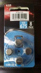 CVS Max Hearing Aid Batteries Size 675 Exp 12/2027 *8 Battery Per Order