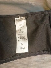 Heagi • Ostomy Belt | LARGE | 43 to 55″ | Black | Zippered Pouch | Hook & Loop |