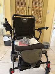 Pride Jazzy Carbon Electric Foldable Power Wheelchair Black Carbon Fiber