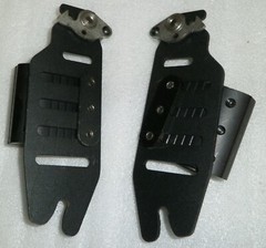 SET OF 2 Future Mobility WHEELCHAIR BACK SUPPORT BRACKET GOOD AS PICTURE