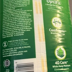 20 Count Medline FitRight OptiFit Extra Briefs with Tabs, Size Medium