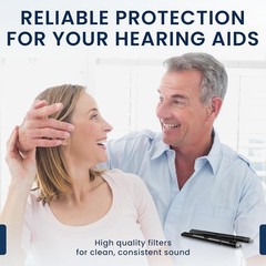 Hearing Aid Filters Wax Guards 5-Pack, 40 Filters – Compatible Replacement fo…