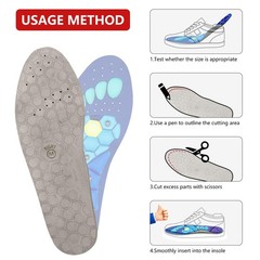 Magnetic Acupressure Insoles，Orthopedic Insoles，Relieve Tired S-US(6-9), Blue