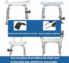 2 Pack Elderly Bath Chair Shower Head Holder – Handicap Shower Head Holder Ac…