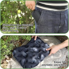 Inflatable Seat Cushion Portable Travel Airplane Seat Cushion Self-Inflating …