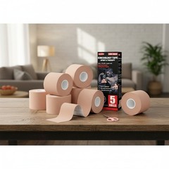 5 Roll Kinesiology Tape Athletic Muscle Support Sport Elastic Physio Therapeutic