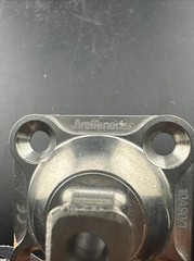 Prosthetic 4 hole pyramid prosthetic plate adapter component
