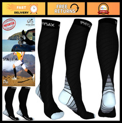 Compression Socks 20-30 mmHg for Men & Women – Running, Travel, Shin Splints, Nu