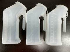 3 Pack Male Urinal Urine Pee Bottle With Cover Lid 1 Quart, 1000 mL