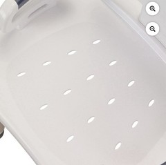 Drive Shower/Bath Chair Backrest Padded Arms Non-Slip Adjustable Height White