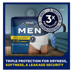 Men’s Maximum Incontinence Underwear S/M 80 Ct 25-34in Waist