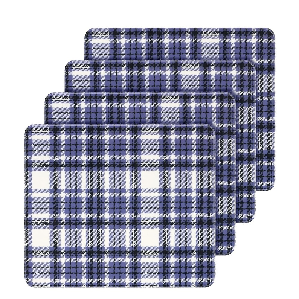 4 PCS Dark Blue 18×16 Inch Waterproof Chair Pad Washable Seat Protector