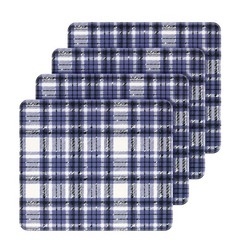 4 PCS Dark Blue 18×16 Inch Waterproof Chair Pad Washable Seat Protector